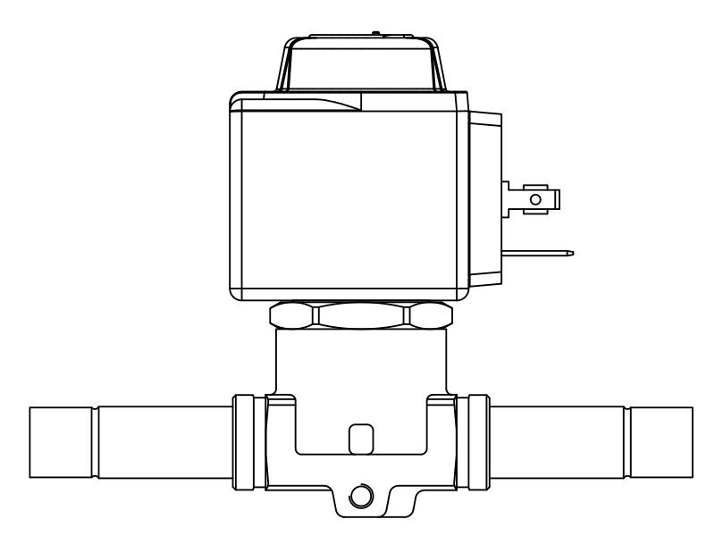 常閉電磁閥1068N/4A6,內連焊接接頭,隔膜先導式