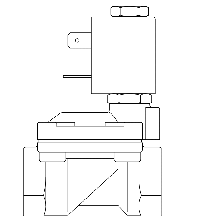 常閉工業用電磁閥1133/010V370A6,內螺紋直接頭