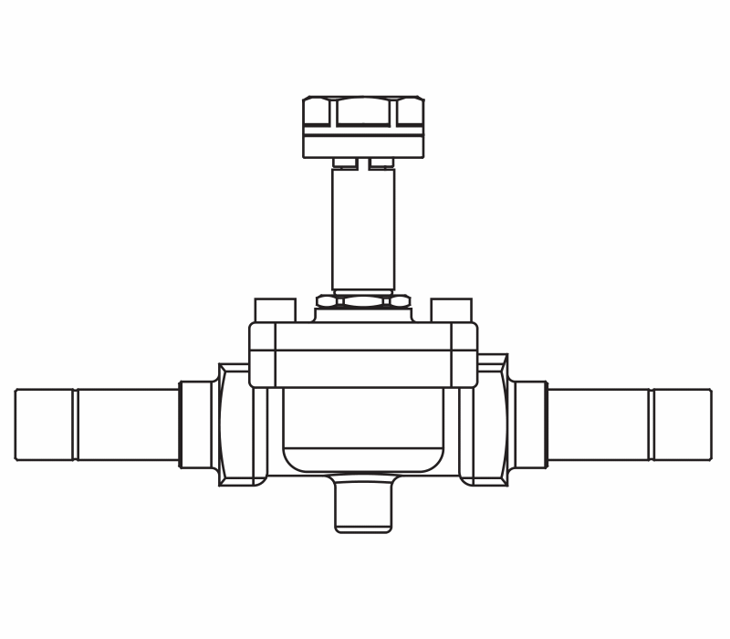 常開電磁閥1158/7S,內(nèi)連焊接接頭,活塞先導(dǎo)式